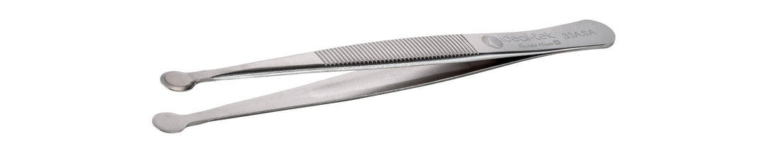 Ideal-tek 33A.SA.1.ITU Flat tip tweezers 33A.SA, SS Anti-Mag, OAL 115mm, 4.53in MTESolutions