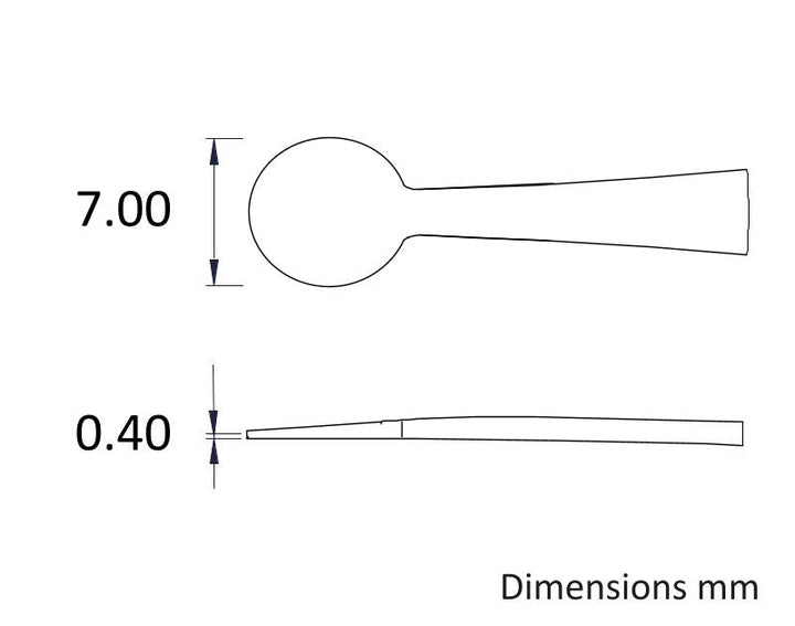 Ideal-tek 33A.SA.1.ITU Flat tip tweezers 33A.SA, SS Anti-Mag, OAL 115mm, 4.53in MTESolutions
