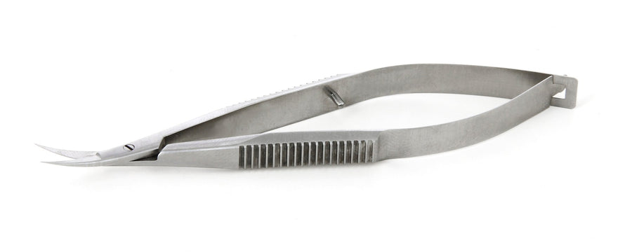 Ideal-tek 343BMS.9.IT Castroviejo Micro scissors 343BMS, curved, Stainless, OAL 105mm, 4.13in MTESolutions