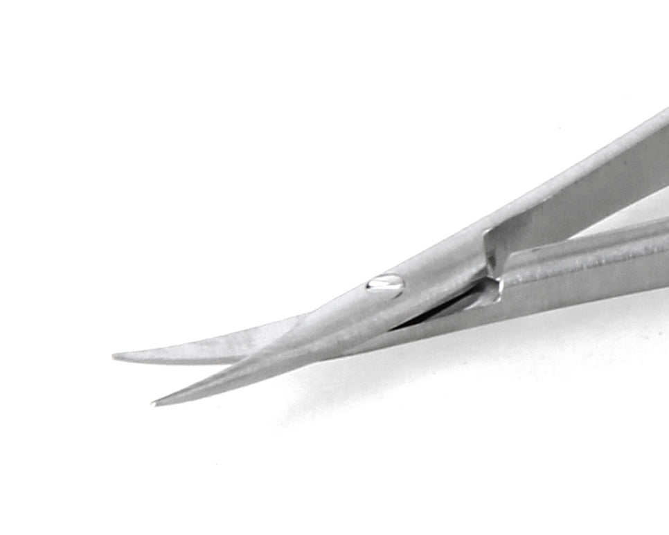 Ideal-tek 345BMS.9.IT McPherson-Vannas Micro scissors 345BMS, curved, Stainless, OAL 100mm, 3.94in MTESolutions