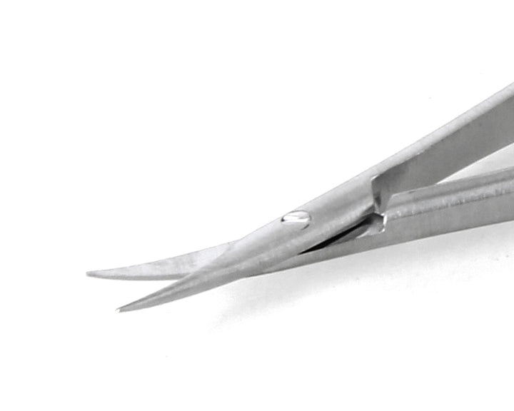 Ideal-tek 345BMS.9.IT McPherson-Vannas Micro scissors 345BMS, curved, Stainless, OAL 100mm, 3.94in MTESolutions