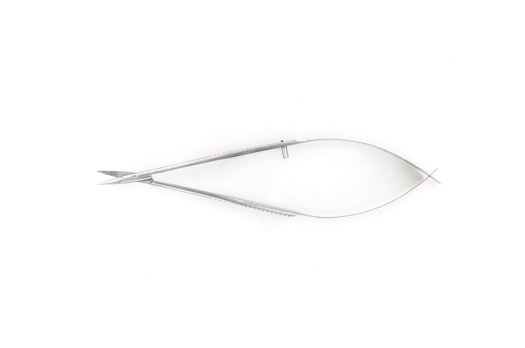 Ideal-tek 345BMS.9.IT McPherson-Vannas Micro scissors 345BMS, curved, Stainless, OAL 100mm, 3.94in MTESolutions