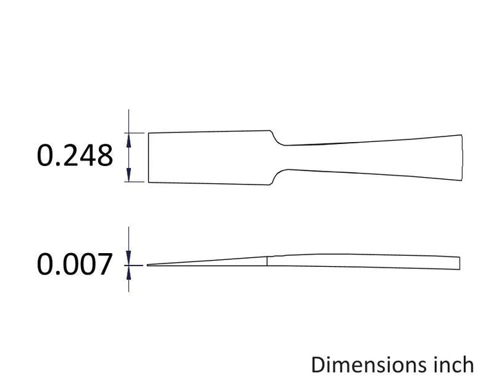 Ideal-tek 34A.SA.1.ITU Flat tip tweezers 34A.SA, SS Anti-Mag, OAL 120mm, 4.72in MTESolutions