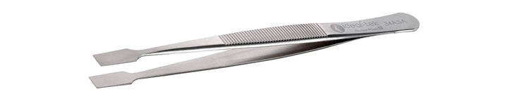 Ideal-tek 34A.SA.1.ITU Flat tip tweezers 34A.SA, SS Anti-Mag, OAL 120mm, 4.72in MTESolutions