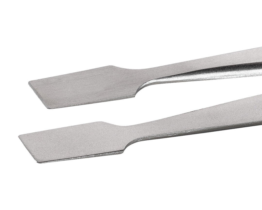 Ideal-tek 34A.SA.1.ITU Flat tip tweezers 34A.SA, SS Anti-Mag, OAL 120mm, 4.72in MTESolutions