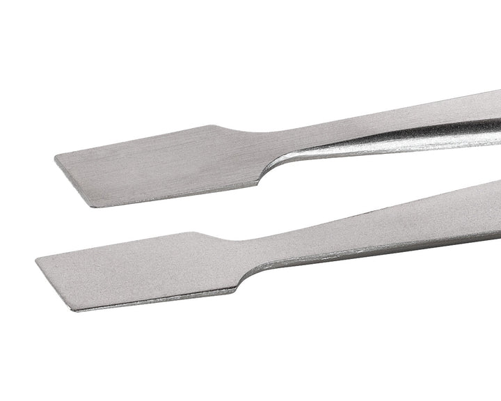 Ideal-tek 34A.SA.1.ITU Flat tip tweezers 34A.SA, SS Anti-Mag, OAL 120mm, 4.72in MTESolutions