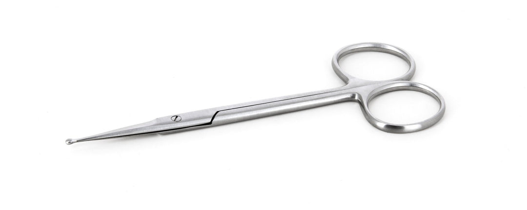 Ideal-tek 358S-BAL-45.9.IT High Precision Vascular scissors 358S-BAL-45, Stainless, OAL 120mm, 4.72in MTESolutions
