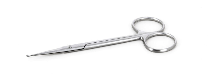 Ideal-tek 358S-BAL-45.9.IT High Precision Vascular scissors 358S-BAL-45, Stainless, OAL 120mm, 4.72in MTESolutions