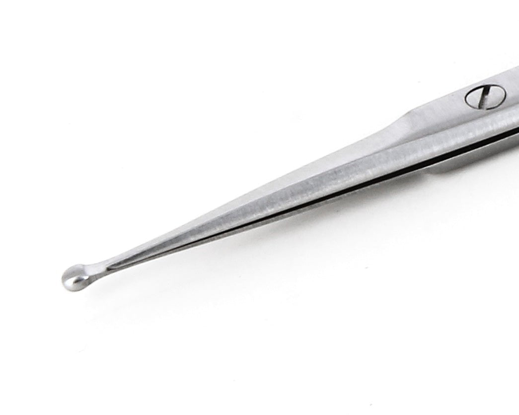 Ideal-tek 358S-BAL-45.9.IT High Precision Vascular scissors 358S-BAL-45, Stainless, OAL 120mm, 4.72in MTESolutions