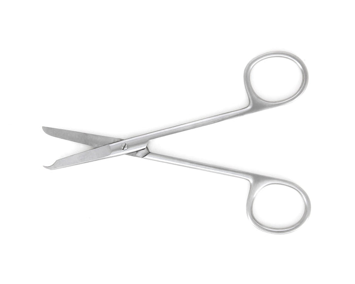 Ideal-tek 358S-SU-45.B.IT Precision Suture scissors 358S-SU-45.B, Stainless, OAL 115mm, 4.53in MTESolutions