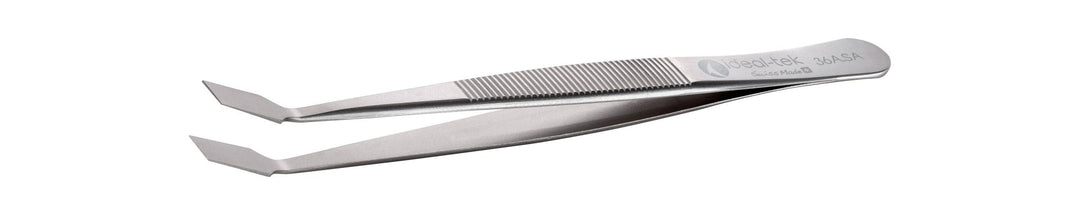 Ideal-tek 36A.SA.1.ITU Flat tip tweezers 36A.SA, SS Anti-Mag, OAL 120mm, 4.72in MTESolutions