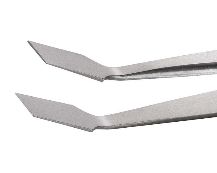 Ideal-tek 36A.SA.1.ITU Flat tip tweezers 36A.SA, SS Anti-Mag, OAL 120mm, 4.72in MTESolutions