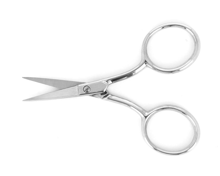 Ideal-tek 372S-YL40.NP.IT ProCut scissors 372S-YL40.NP, straight, large ring, Carbon Steel, Nickel plated, OAL100mm, 3.9in MTESolutions