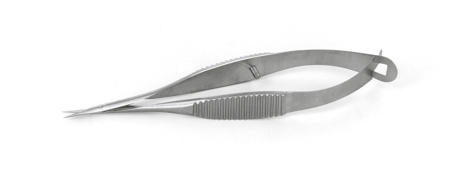 Ideal-tek 382QMS.9.IT Vannas Micro scissors 382QMS, straight, Stainless, OAL 85mm, 3.35in MTESolutions
