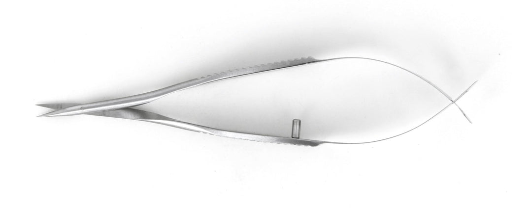 Ideal-tek 382QMS.9.IT Vannas Micro scissors 382QMS, straight, Stainless, OAL 85mm, 3.35in MTESolutions