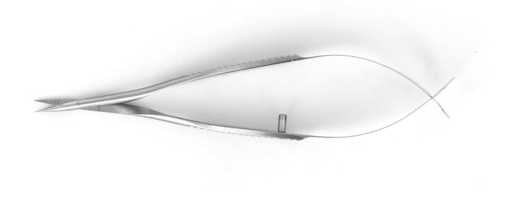 Ideal-tek 382QMS.9.IT Vannas Micro scissors 382QMS, straight, Stainless, OAL 85mm, 3.35in MTESolutions