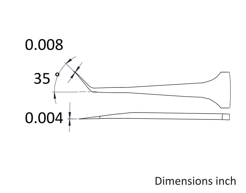 Ideal-tek 3CB.SA.0.ITU High Precision tweezers 3CB.SA, SS Anti-Mag, OAL 110mm, 4.33in MTESolutions