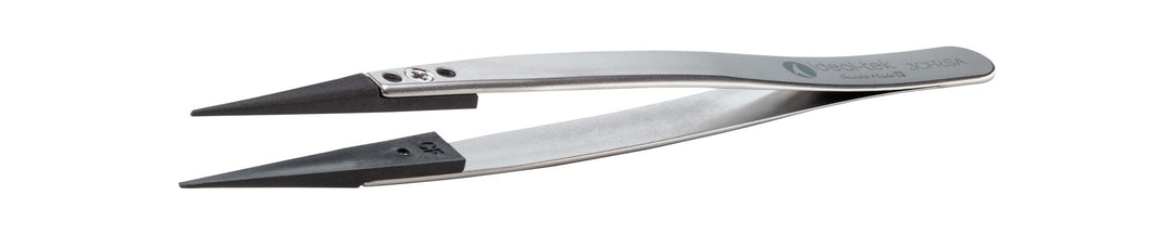 IDEAL - TEK 3CFR.SA.1.ITU Plastic Repl CF Tip Tweezers 3CFR.SA,SS Anti - Mag, OAL 130mm - 5.12in,(#A3CF tips) MTESolutions
