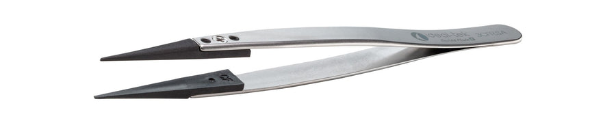 IDEAL - TEK 3CFR.SA.1.ITU Plastic Repl CF Tip Tweezers 3CFR.SA,SS Anti - Mag, OAL 130mm - 5.12in,(#A3CF tips) MTESolutions