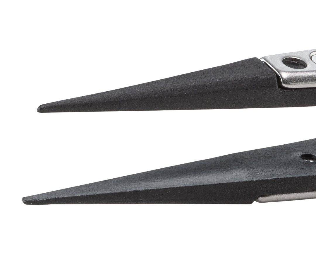 IDEAL - TEK 3CFR.SA.1.ITU Plastic Repl CF Tip Tweezers 3CFR.SA,SS Anti - Mag, OAL 130mm - 5.12in,(#A3CF tips) MTESolutions
