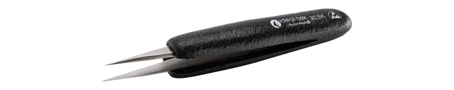 Ideal-tek 3C.SA.DN.6.ITU ESD Foam Grip tweezers 3C.SA.DN, SS Anti-Mag, OAL 115mm, 4.53in MTESolutions
