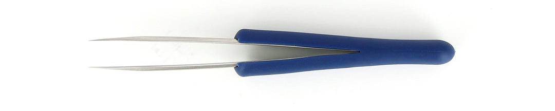 IDEAL - TEK 3C.SA.DR.0.ITU ESD Rubber Grip Tweezers 3C.SA.DR, SS Anti - Mag, OAL 115mm - 4.53in MTESolutions