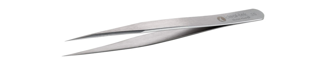 Ideal-tek 3.S.0.ITU High Precision tweezers 3.S, Stainless, OAL 120mm, 4.72in MTESolutions