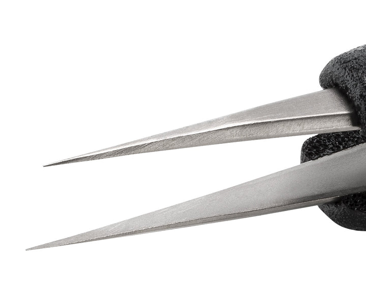 Ideal-tek 3.SA.DN.6.ITU ESD Foam Grip tweezers 3.SA.DN, SS Anti-Mag, OAL 130mm, 5.12in MTESolutions