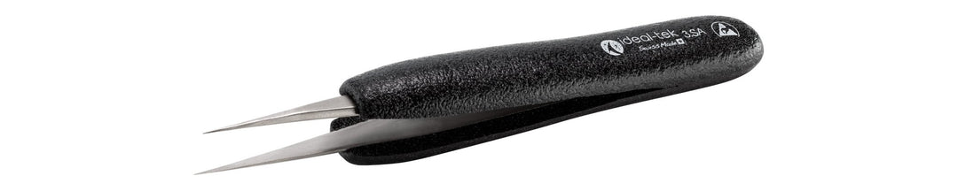 Ideal-tek 3.SA.DN.6.ITU ESD Foam Grip tweezers 3.SA.DN, SS Anti-Mag, OAL 130mm, 5.12in MTESolutions