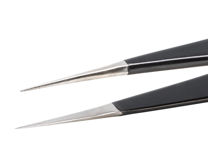 Ideal-tek 3.SA.NE.6.ITU ESD Epoxy Coated tweezers 3.SA.NE, SS Anti-Mag, OAL 120mm, 4.72in MTESolutions