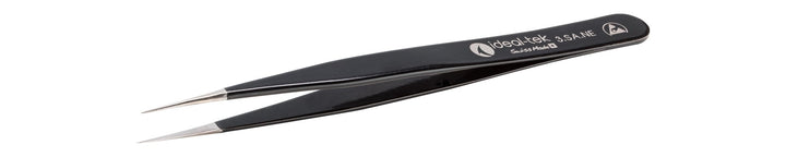 Ideal-tek 3.SA.NE.6.ITU ESD Epoxy Coated tweezers 3.SA.NE, SS Anti-Mag, OAL 120mm, 4.72in MTESolutions