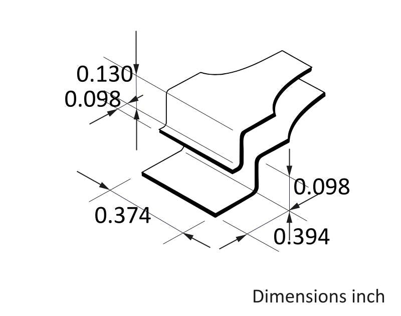 Ideal-tek 3WL.SA.1.ITU Wafer tweezers 3WL.SA, SS Anti-Mag, OAL 125mm, 4.92in MTESolutions
