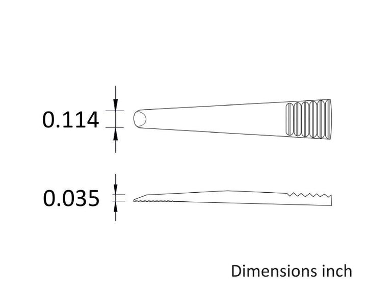 Ideal-tek 475.SA.1.ITU General Purpose tweezers 475.SA, SS Anti-Mag, OAL 135mm, 5.31in MTESolutions