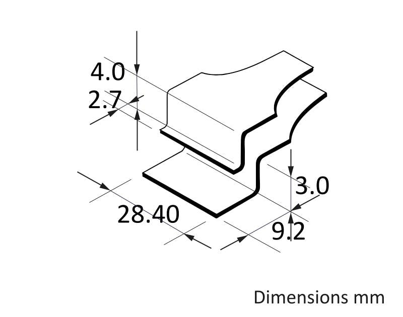 Ideal-tek 48WF.SA.1.ITU Wafer tweezers 48WF.SA, SS Anti-Mag, OAL 135mm, 5.31in MTESolutions