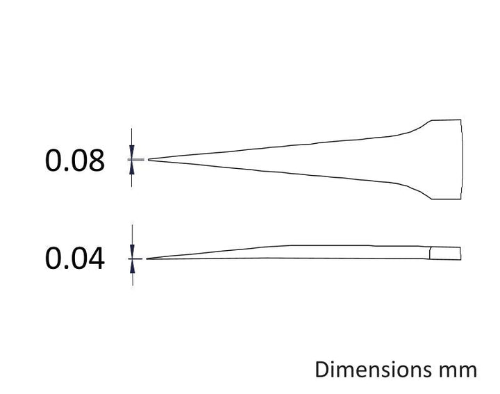 Ideal-tek 4.KO.0.IT Biology tweezers 4.KO, Cobalt Alloy, OAL 110mm, 4.33in MTESolutions