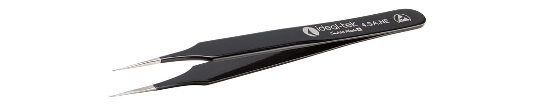 Ideal-tek 4.SA.NE.6.ITU ESD Epoxy Coated tweezers 4.SA.NE, SS Anti-Mag, OAL 110mm, 4.33in MTESolutions