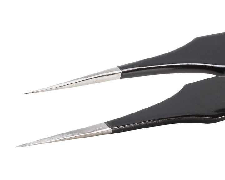 Ideal-tek 4.SA.NE.6.ITU ESD Epoxy Coated tweezers 4.SA.NE, SS Anti-Mag, OAL 110mm, 4.33in MTESolutions