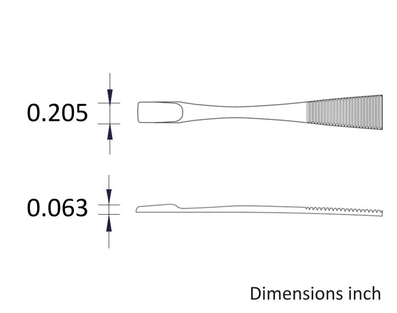 Ideal-tek 571.SA.1.ITU Component Positioning tweezers 571.SA, SS Anti-Mag, OAL 145mm, 5.71in MTESolutions