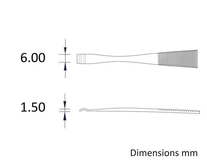 Ideal-tek 572.SA.1.ITU Component Positioning tweezers 572.SA, SS Anti-Mag, OAL 145mm, 5.71in MTESolutions