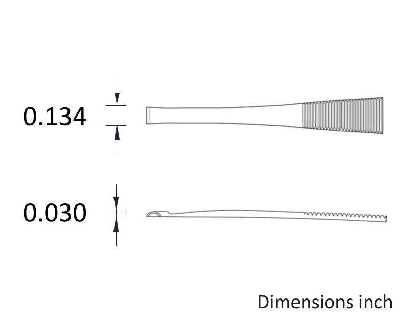 Ideal-tek 582.SA.1.ITU Component Positioning tweezers 582.SA, SS Anti-Mag, OAL 120mm, 4.72in MTESolutions