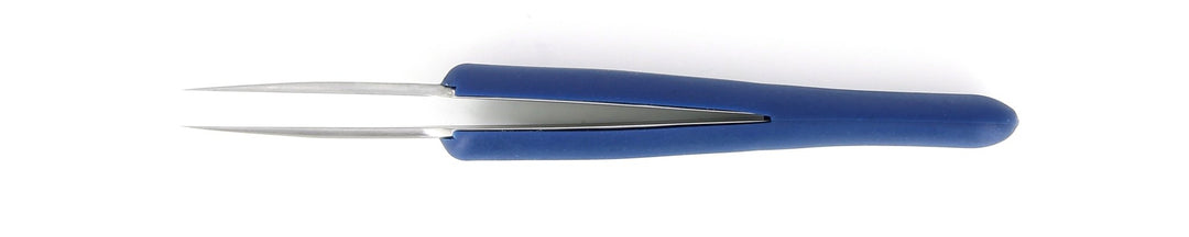 Ideal-tek 5A.SA.DR.0.ITU ESD Rubber Grip tweezers 5A.SA.DR, SS Anti-Mag, OAL 115mm, 4.53in MTESolutions