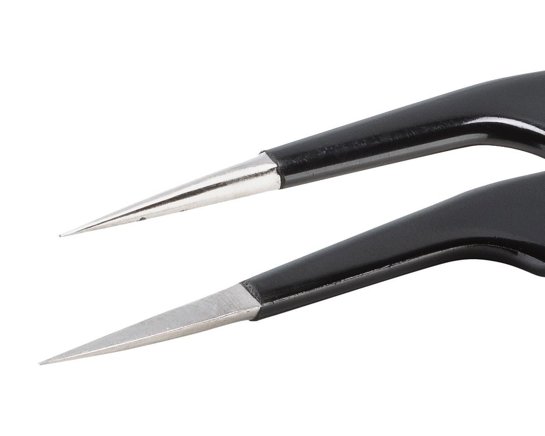 Ideal-tek 5A.SA.NE.6.ITU ESD Epoxy Coated tweezers 5A.SA.NE, SS Anti-Mag, OAL 115mm, 4.53in MTESolutions