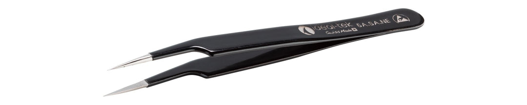 Ideal-tek 5A.SA.NE.6.ITU ESD Epoxy Coated tweezers 5A.SA.NE, SS Anti-Mag, OAL 115mm, 4.53in MTESolutions