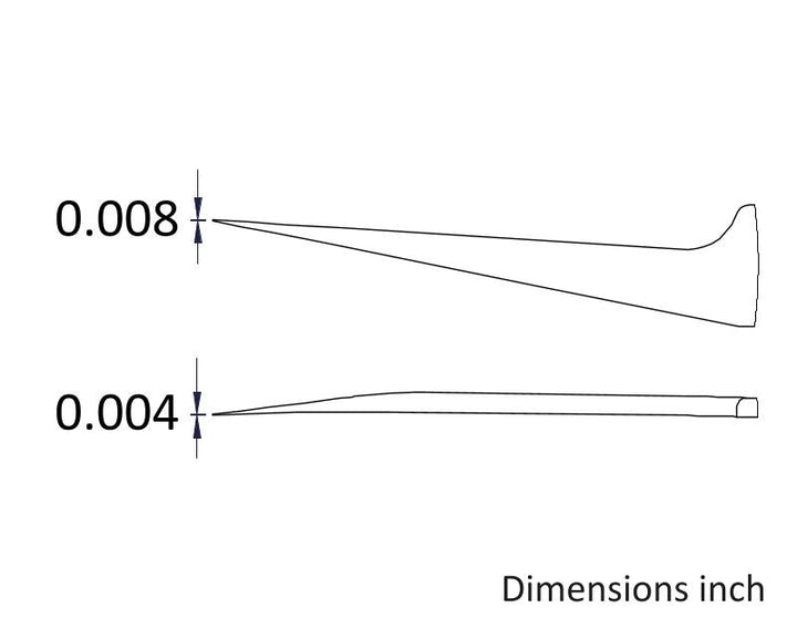 Ideal-tek 5AX.SA.1.ITU Reverse Action tweezers 5AX.SA, SS Anti-Mag, OAL 115mm, 4.53in MTESolutions
