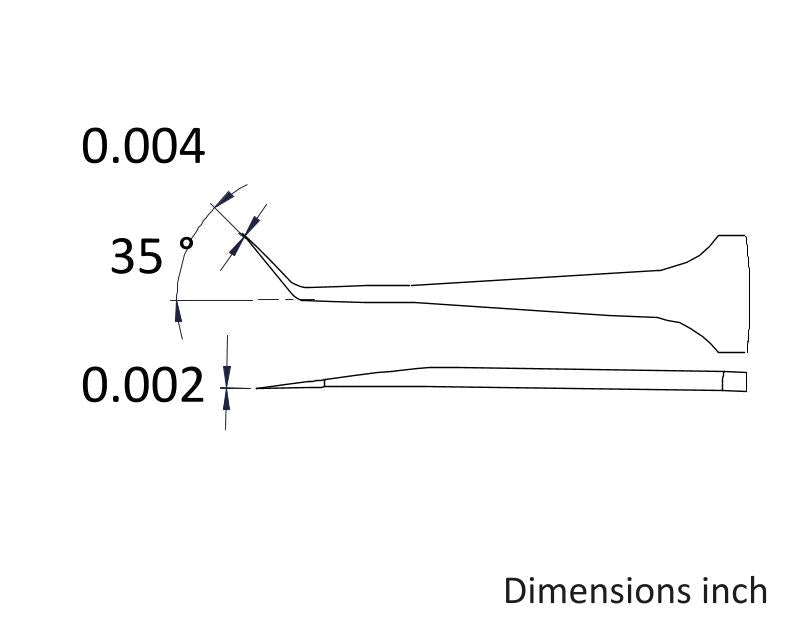Ideal-tek 5B.SA.0.ITU High Precision tweezers 5B.SA, SS Anti-Mag, OAL 110mm, 4.33in MTESolutions
