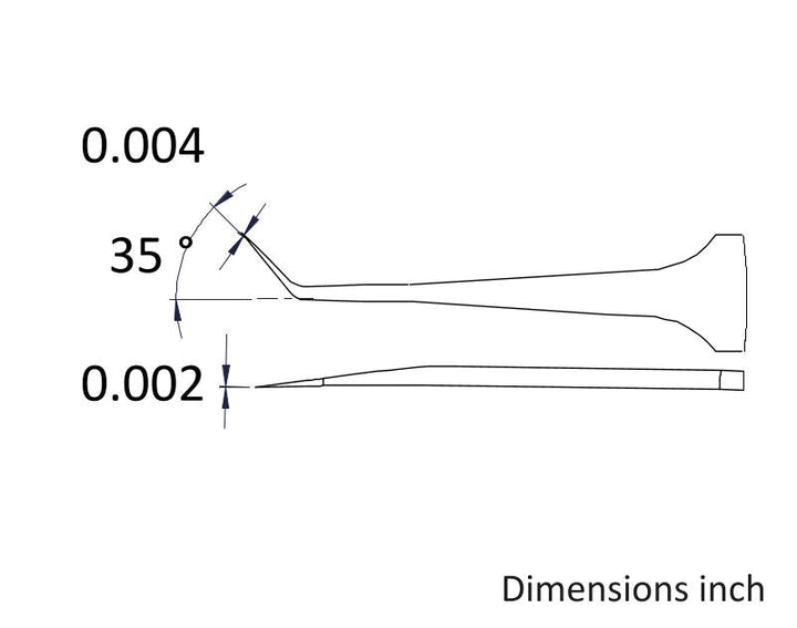 Ideal-tek 5B.SA.0.ITU High Precision tweezers 5B.SA, SS Anti-Mag, OAL 110mm, 4.33in MTESolutions