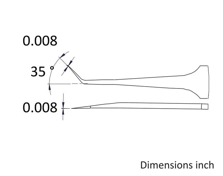 Ideal-tek 5B.SA.6.ITE Premium Economy tweezers 5B.SA, SS Anti-Mag, OAL 110mm, 4.33in MTESolutions
