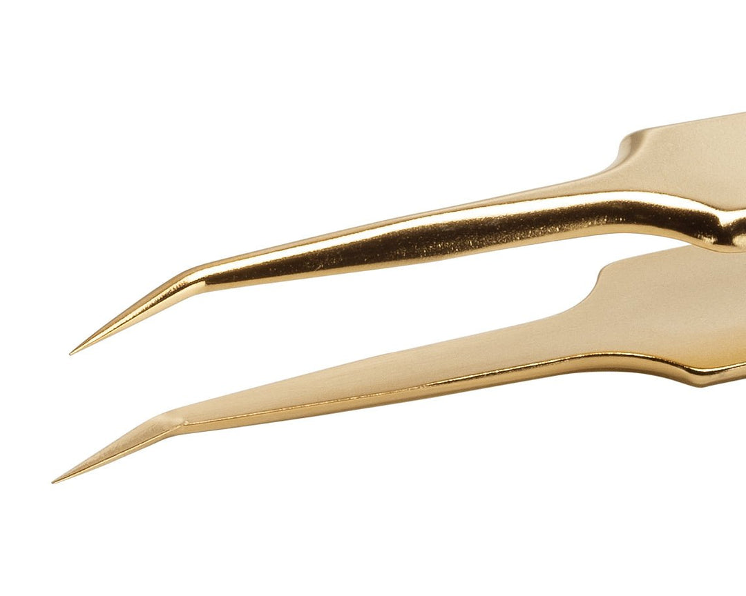 Ideal-tek 5B.SA.GP.0.ITU Gold Plated tweezers 5B.SA.GP, SS Anti-Mag, OAL 110mm, 4.33in MTESolutions