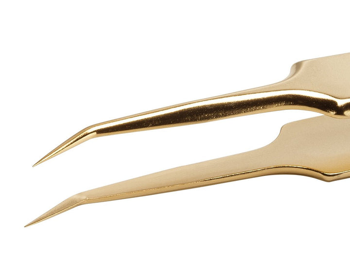 Ideal-tek 5B.SA.GP.0.ITU Gold Plated tweezers 5B.SA.GP, SS Anti-Mag, OAL 110mm, 4.33in MTESolutions