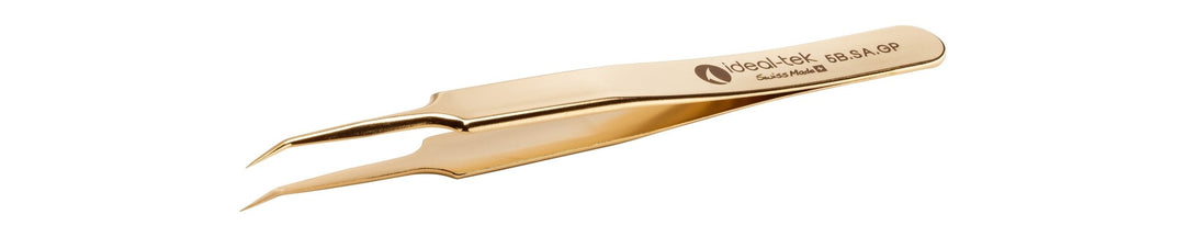 Ideal-tek 5B.SA.GP.0.ITU Gold Plated tweezers 5B.SA.GP, SS Anti-Mag, OAL 110mm, 4.33in MTESolutions